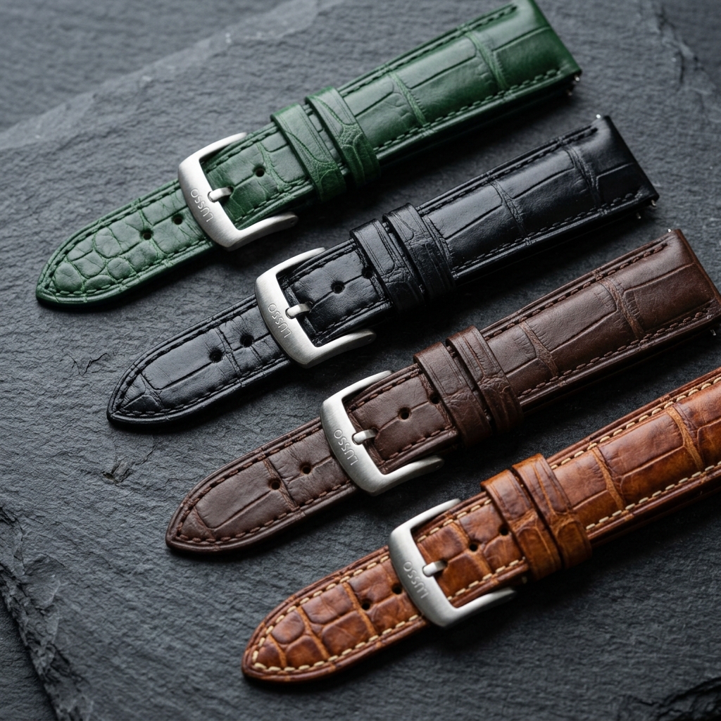 BRACELET CUIR ALLIGATOR